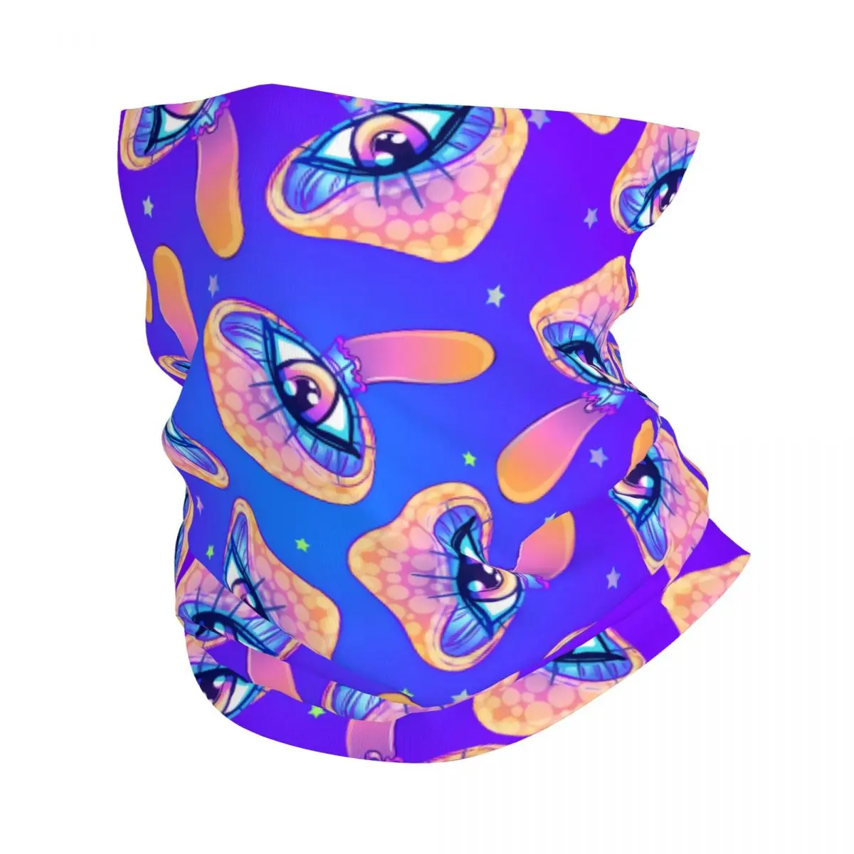 Custom Magic Psychedelic Mushrooms Trippy Winter Headband Neck Warmer Men Women Hiking Camping Tube Scarf Face Bandana Gaiter