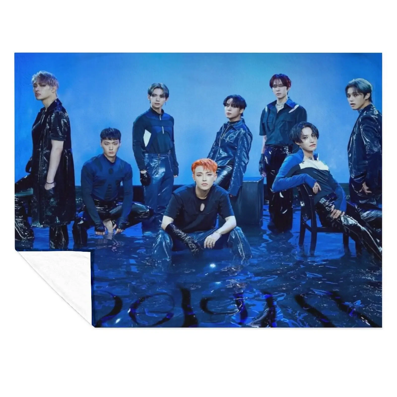 

ATEEZ Deja Vu Throw Blanket wednesday Decorative Sofa Summer Cute Plaid Blankets