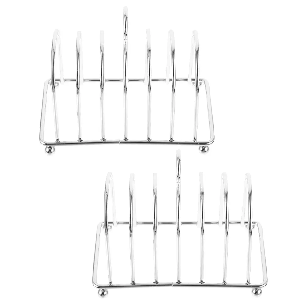 

2 Pcs Bread Rack Stainless Steel Toast Stand Display Holder for Kitchen Countertop Bread Cooling Storage Solution