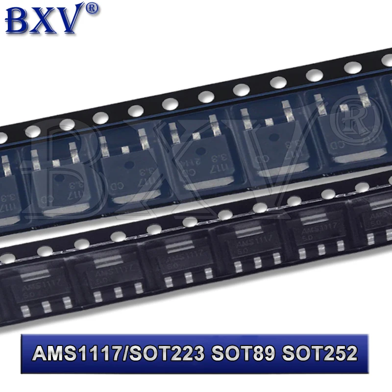 20PCS AMS1117 AMS1117-3.3V AMS1117-ADJ AMS1117-1.8 AMS1117-1.2 AMS1117-5.0 AMS1117-2.5 AMS1117-3.3 AMS1117-5.0 AMS1117-1.5