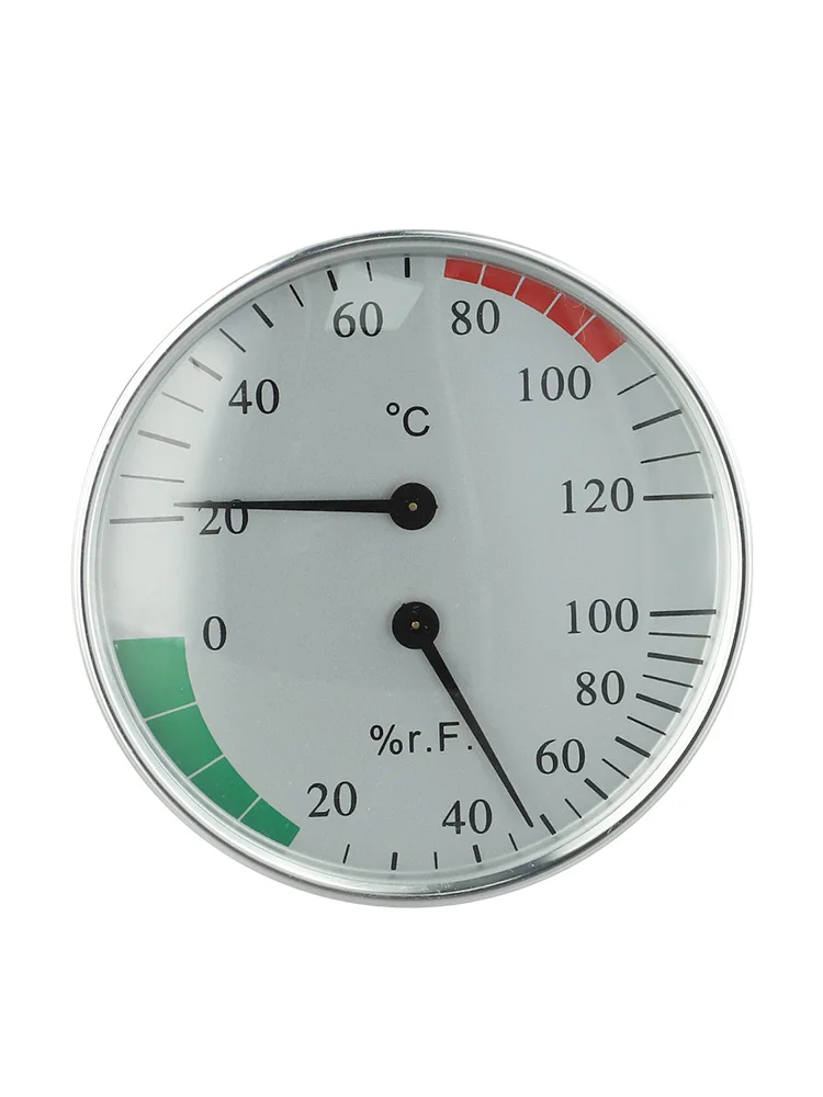 10*10cm Wall Mounted Hygrometer Temperature Range 10-120 Physical Temperature Sensor Ventilation Holes Design Easy To Read Dial