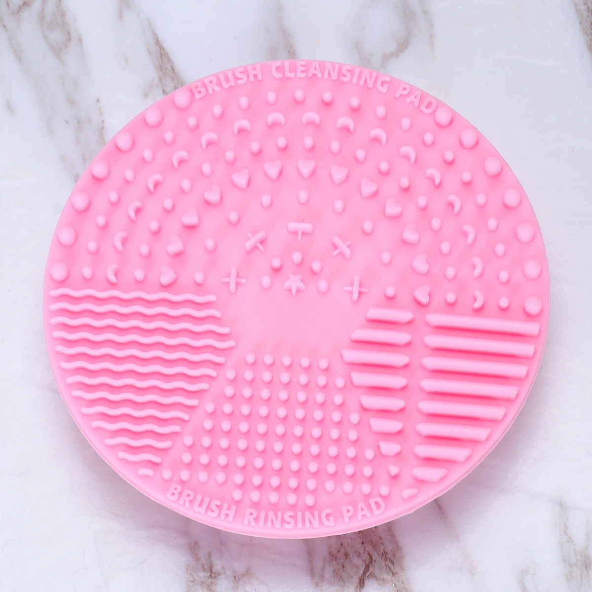 Brochas de maquillaje de silicona, diseño redondo, cepillos de limpieza redondos, almohadillas de limpieza, herramienta fácil de usar, herramientas prácticas, accesorios