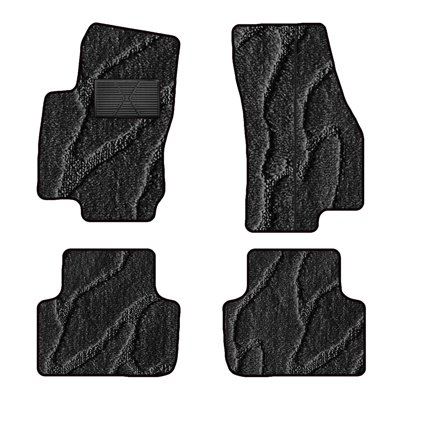 

For Volkswagen Golf8 MK8 2020-2025 Variant Water Wave Pattern Car-Specific Fit Car Mat Interior Accessories Car Floor Mats