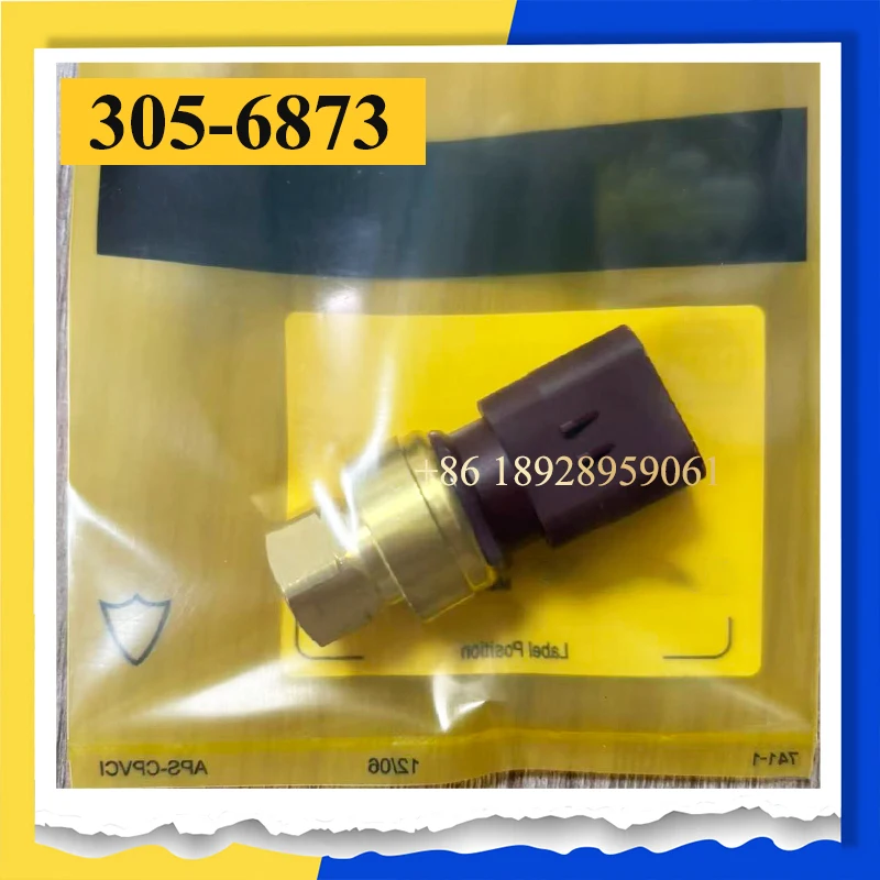 Excavator Parts C7 C7.1 C9 Diesel Engine Oil Pressure Sensor 3056873 305-6873 Fits Excavator E312D 318D E320D E323D