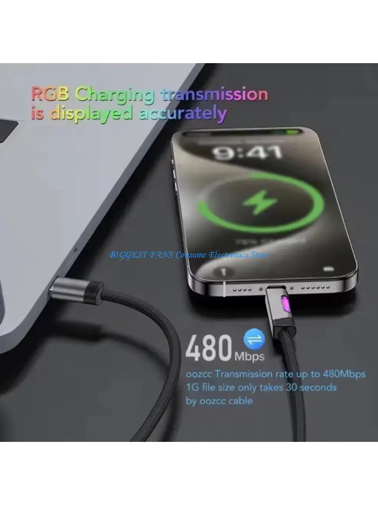 

Power Delivery Alloy Texture Intelligent Temperature Control Safe Charging Cable