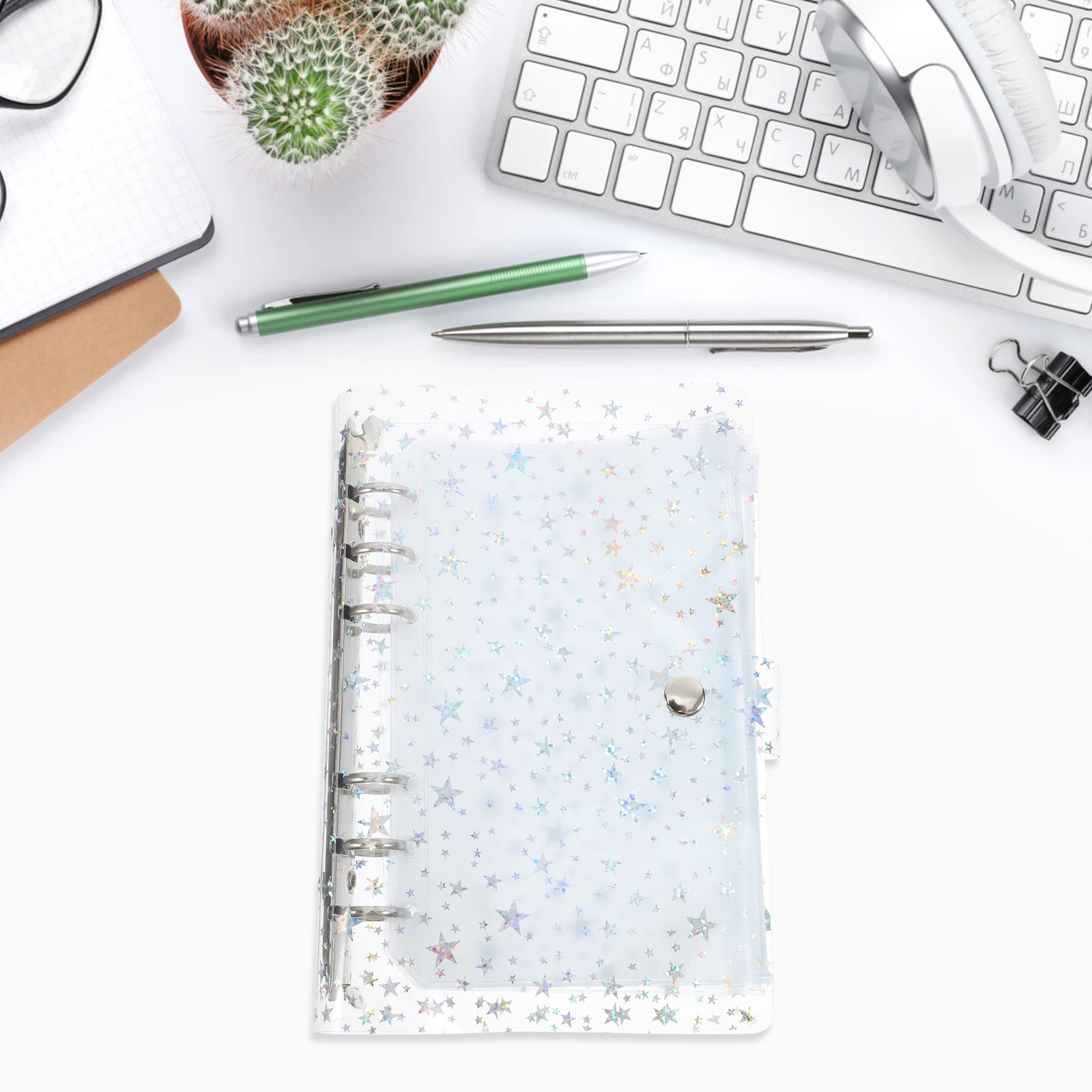 

A6 Pocket Notebook Binder Inserts Document Holder Compact Planner ganizer Transparent Pockets Cash Envelope Expense