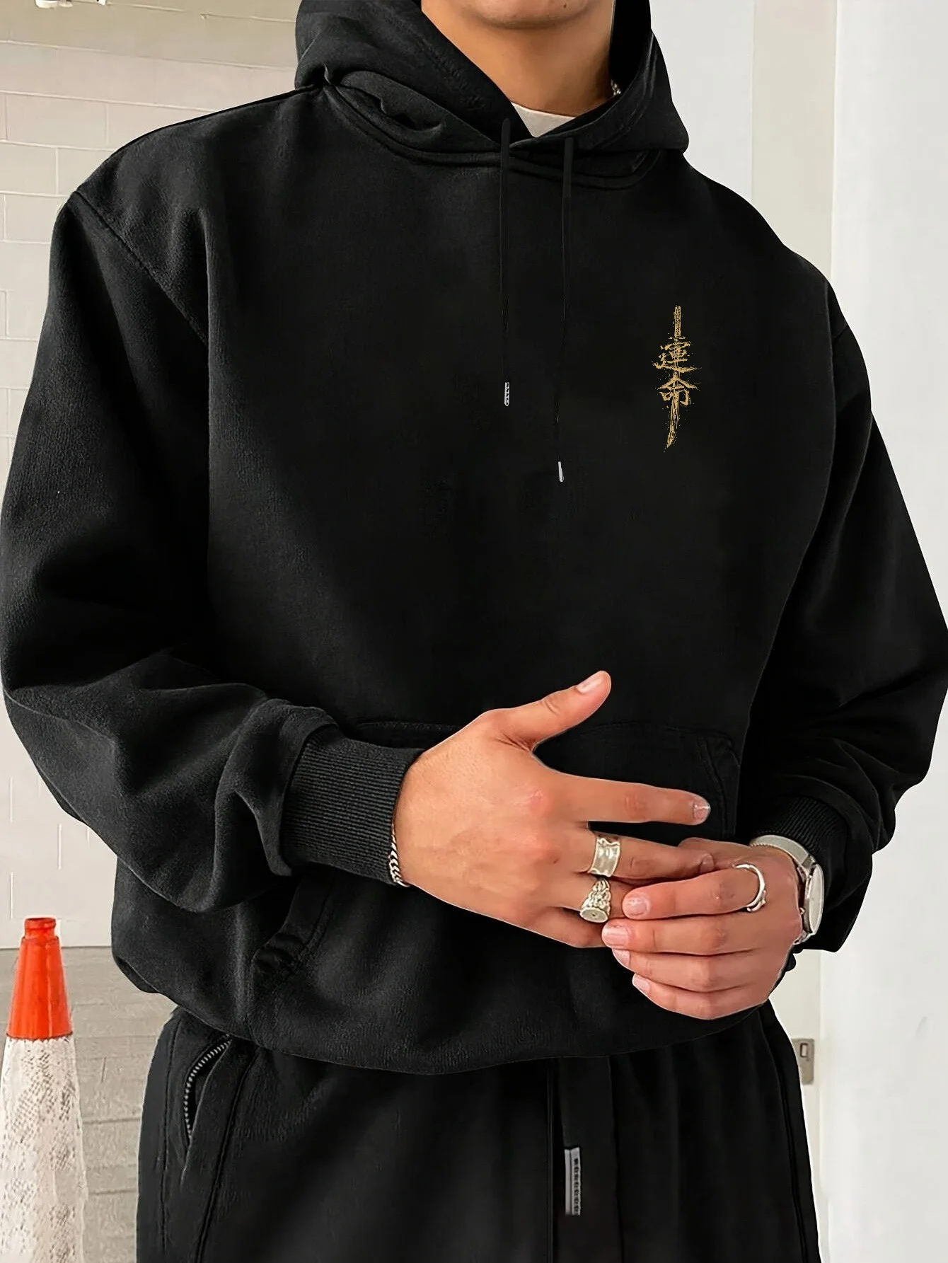 Korean-style Chinese-pattern Men Women Hoodie Outdoor Street Trend Casual Sports Hip-hop Spring Autumn Winter Sweatshirt Clothes - Image 2
