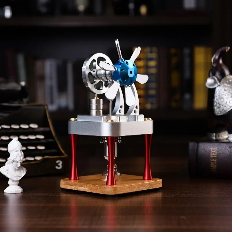2026 High-Quality Water-Cooled Metal Stirling Engine, Temperature Difference Power Cylinder Model