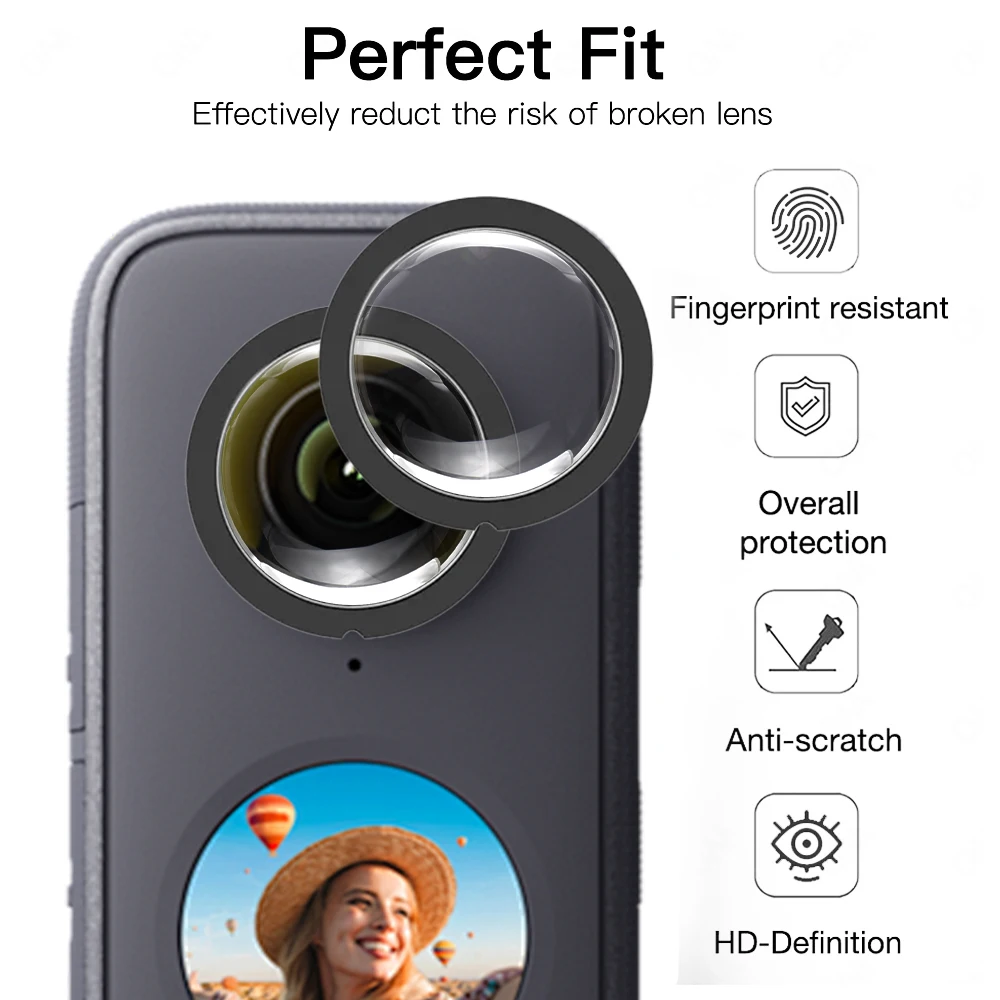 Front Back Lens Screen Protector For Insta360 One X2 Sport Camera Len Clear Anti Scratch Protective Films For Insta360 X2