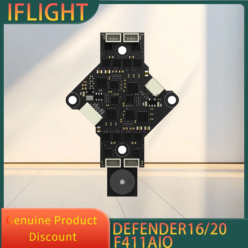 

IFlight Defender 16 / Defender 20 F411 AIO с монтажными отверстиями 25,5*25,5 мм для деталей FPV