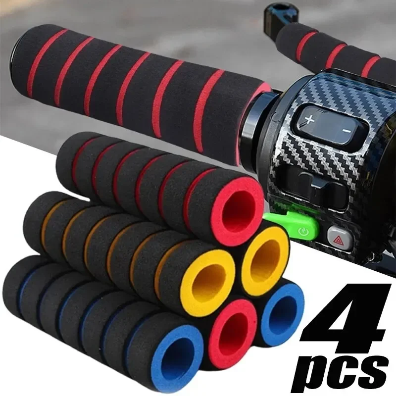 

4Pcs Motorcycle Bike Sponge Grip Cover Handlebar Anti-slip Racing Bicycle MTB Folding Bike Bicycle Handle Bar Foam Moto Parts