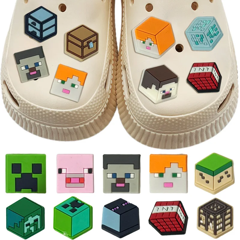 

16-100PCS Game Fans Cartoon Shoe Charms Colorful PVC Clog Buckle Decorations DIY Craft Supplies Party Favors Kids Birthday Gift