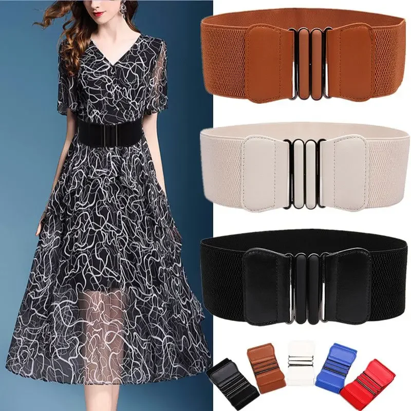 

New Elastic Waistband For Women's Decoration, Simple And Versatile, Paired With Dresses, Coats, Down Jackets, And Waistbands