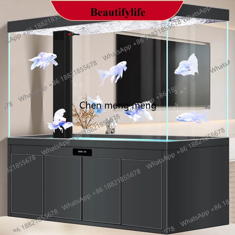 

C178 Fish Farming Equipment Aquarium Office Customizable Indoors Simplicity Modern Aquarium Ornamental Fish Furniture Acquario