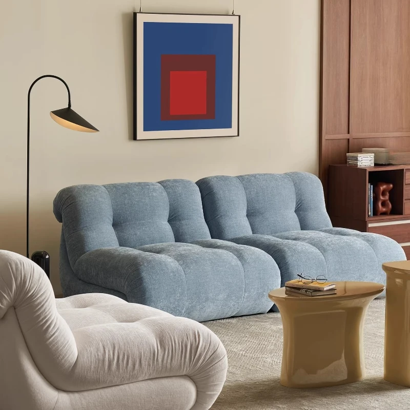 Seagull fabric straight row module sofa free combination small apartment sofa