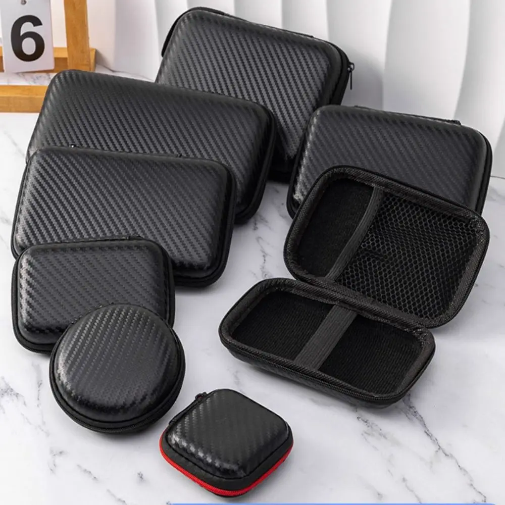 Simple EVA Earphone Bag Wear-resistant Durable Data Cable Organizer Portable Universal Charger Case