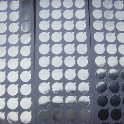 Universal Metallic Silver Color Aluminum Foil Seal Sticker For Facial Cleanser Hand Cream Soft Bottle