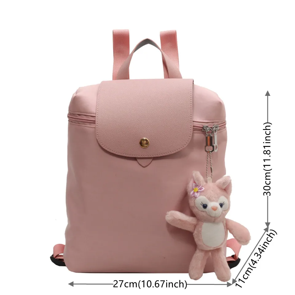 Ladies Fashion Trending Backpack Large Capacity Portable Travel College Student School Bag Female Casual Versatile Shopping Bag