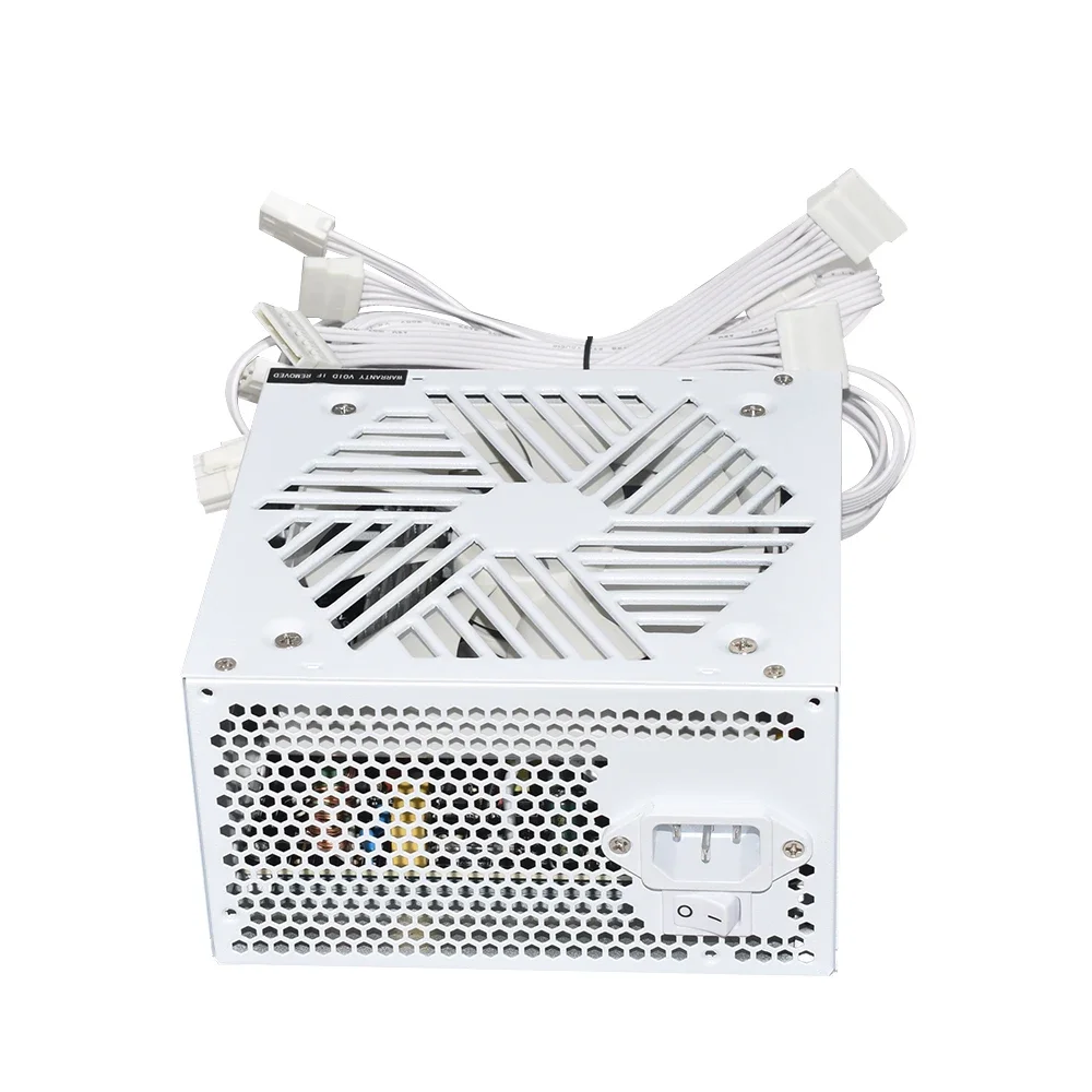 Imagem -04 - Julongfengbao-branco pc Psu Fonte de Alimentação Ventilador do Computador 4pin 12v Atx 650w 110230v Profissional E-sports Videogame 12cm