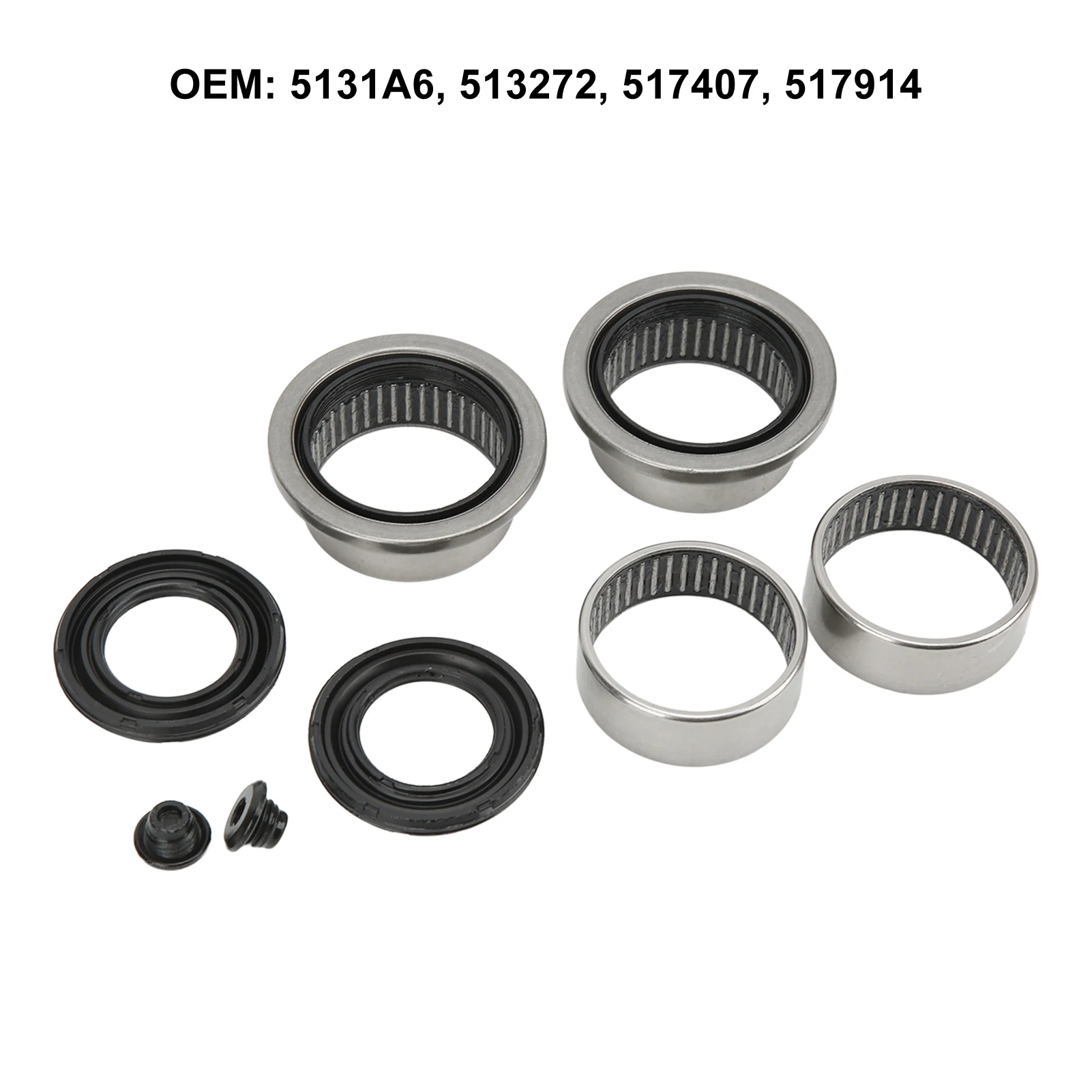 8pcs Rear Axle Beam Repair Kit 5131A6 Steel Alloy Replacement for Peugeot 206 47mm Shaft Car Accessories