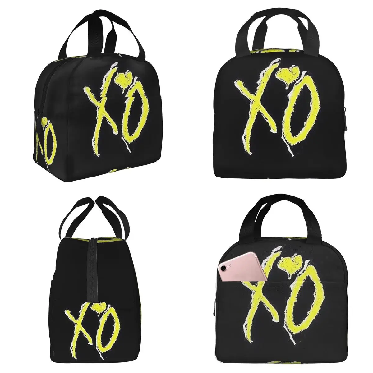 Rapper The Weeknd Blinding Lights Dawn FM Insulated Lunch Bag for Kids School Cooler Thermal Food Box Tote Lunch Boxes Container