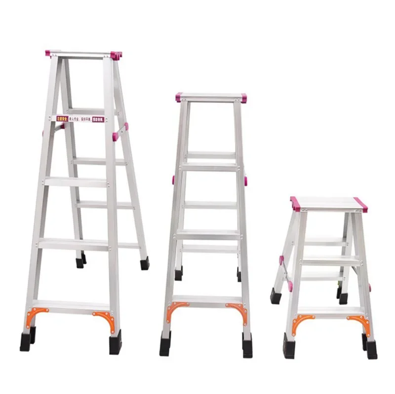 

Aluminum alloy, herringbone ladder, thickened reinforcement, walking folding ladder, household double-sided ladder