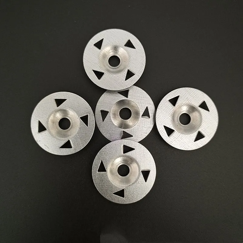 32mm Four Claw Washers 170 pcs, Durable Iron Material, Pre-Drilled Center Hole, for Floor Tile Installation