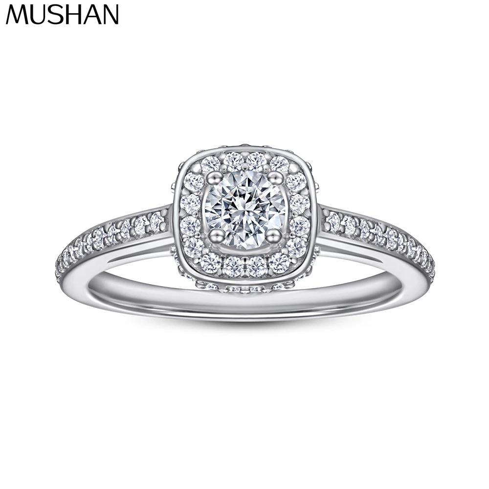 

MuShan Jewelry 925 Sterling Silver Rings Bands Rings Bands Ring 7A Cubic Zirconia Rings Bands Engagement Anniversary Women Gift