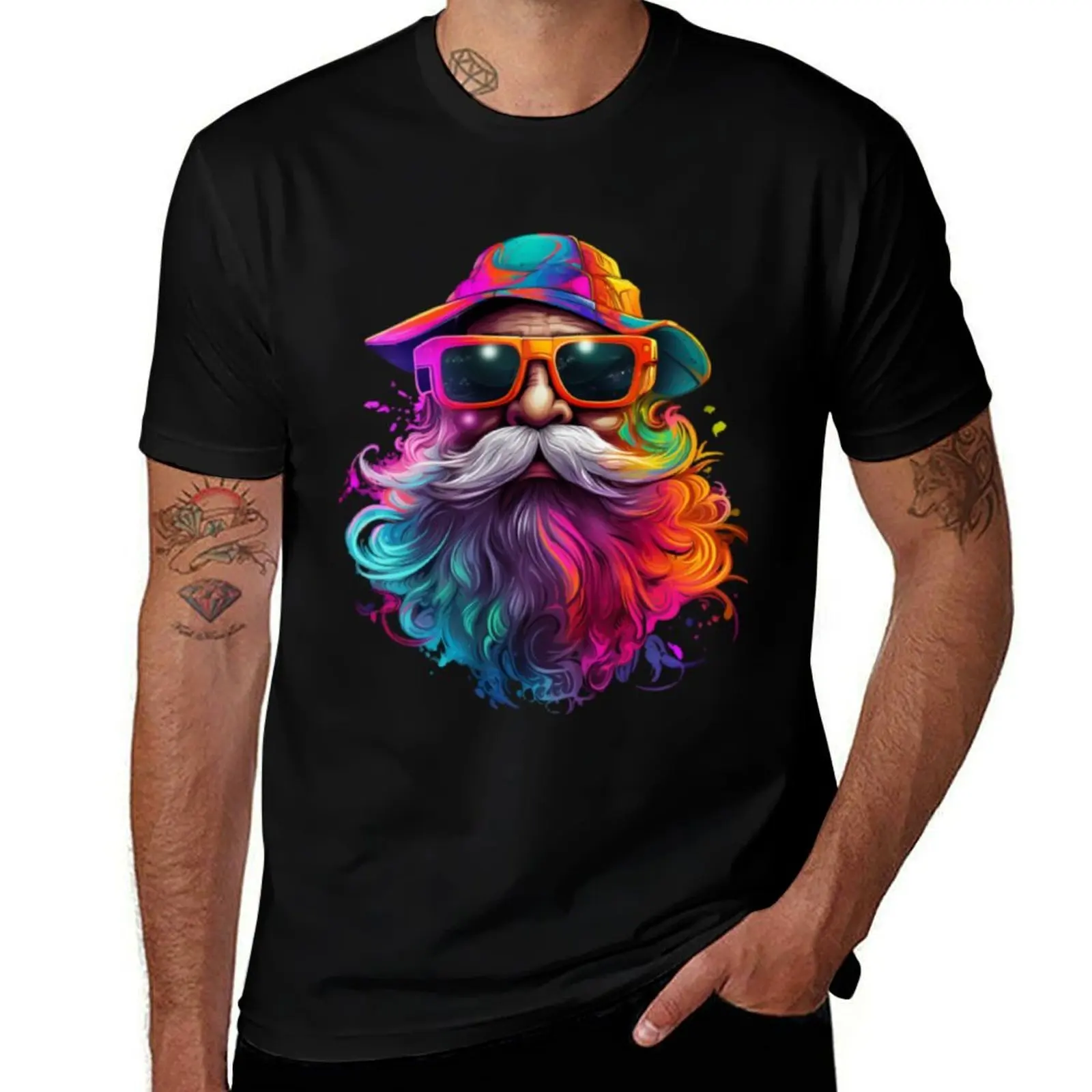 

t T-Shirt designer graphic graphic t Funky man man shirt t Santa shirt shirt man