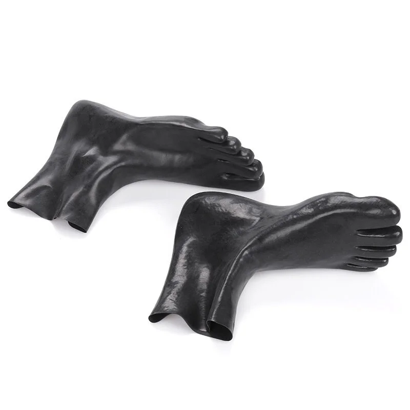 Sexy Latex Rubber Toe Socks Gummi 0.4mm Unisex  Unique New