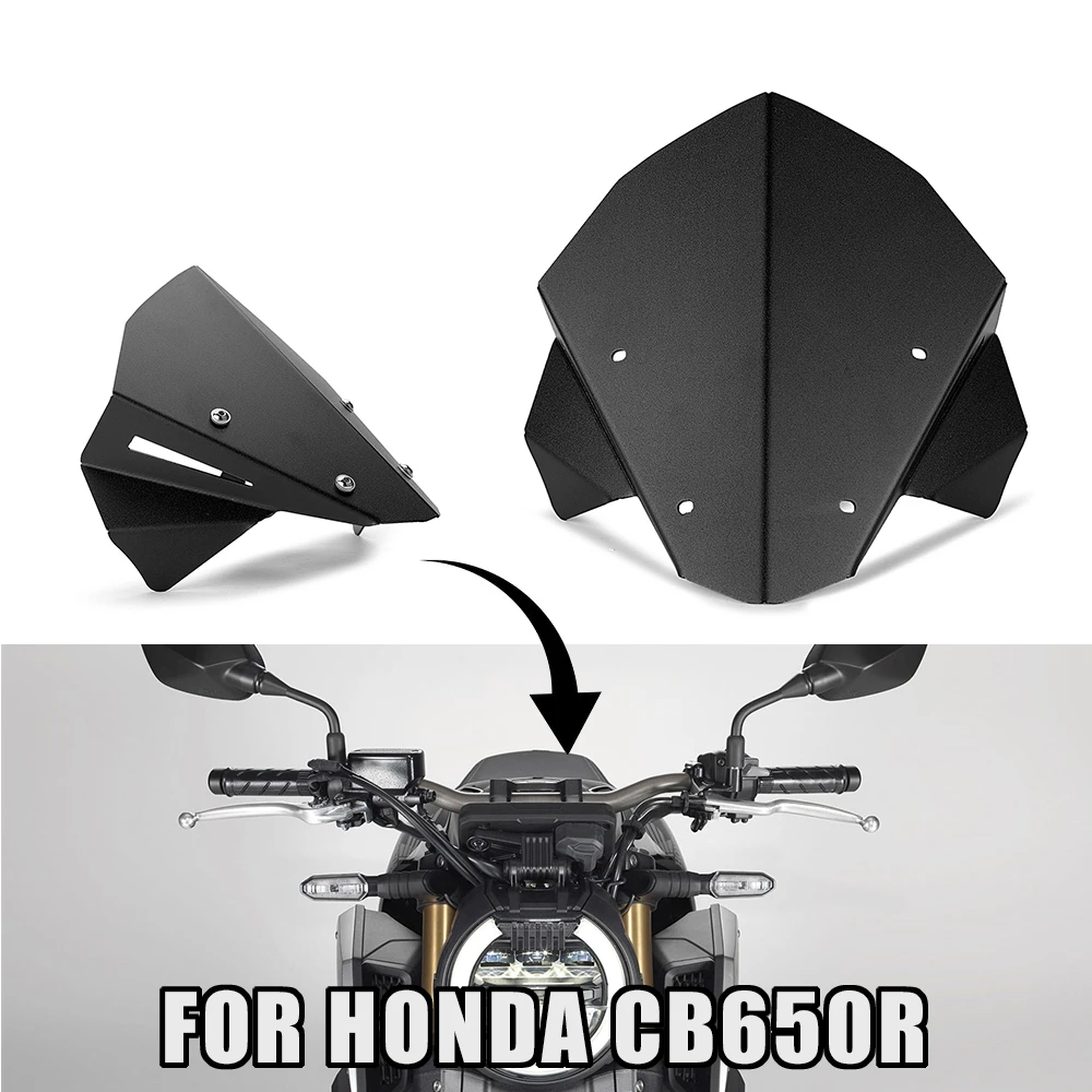 

CB 650R Front Motorcycle Windshield Windscreen Wind Deflector For HONDA CB650R CB 650 R 2019-2023 CB1000R 2018-2020