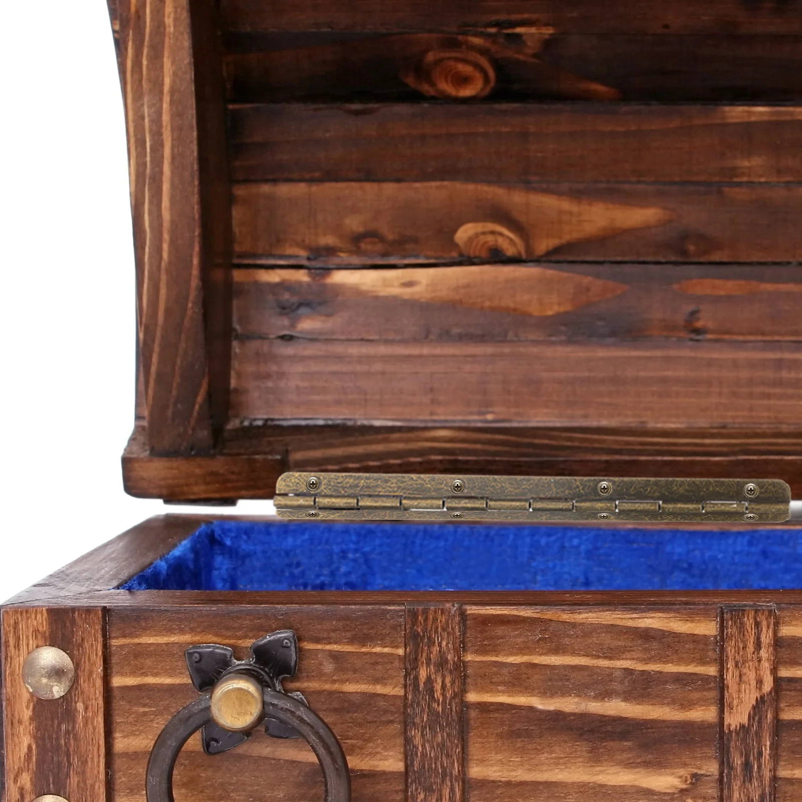 

6Pcs Long Hinges for Jewelry Box Metal Piano Hinge Wooden Case Hinges Box Replacement Hardware Smooth Lightweight