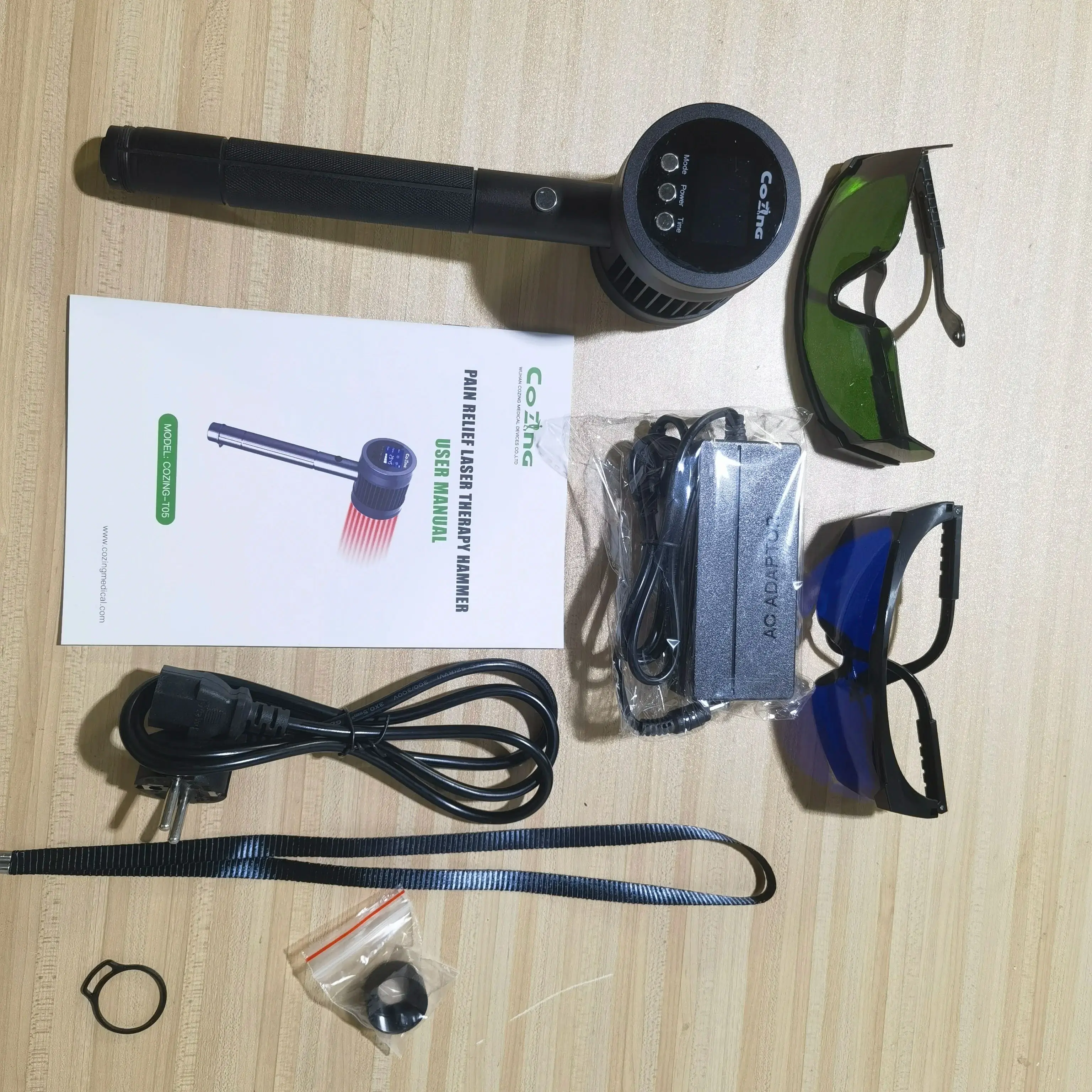 

1295mW Strong Penetration 808nm Cold Laser Device - COZING Red Light Acupuncture for Chronic Pain Relief in People & Dogs/Cats