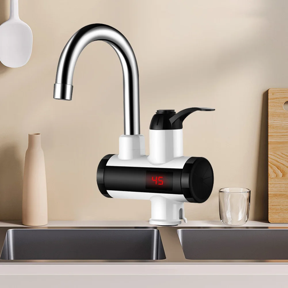Torneira elétrica de água quente 3.3, para kw inteligente para aquecedor de água instantâneo, display de temperatura led, economia de energia