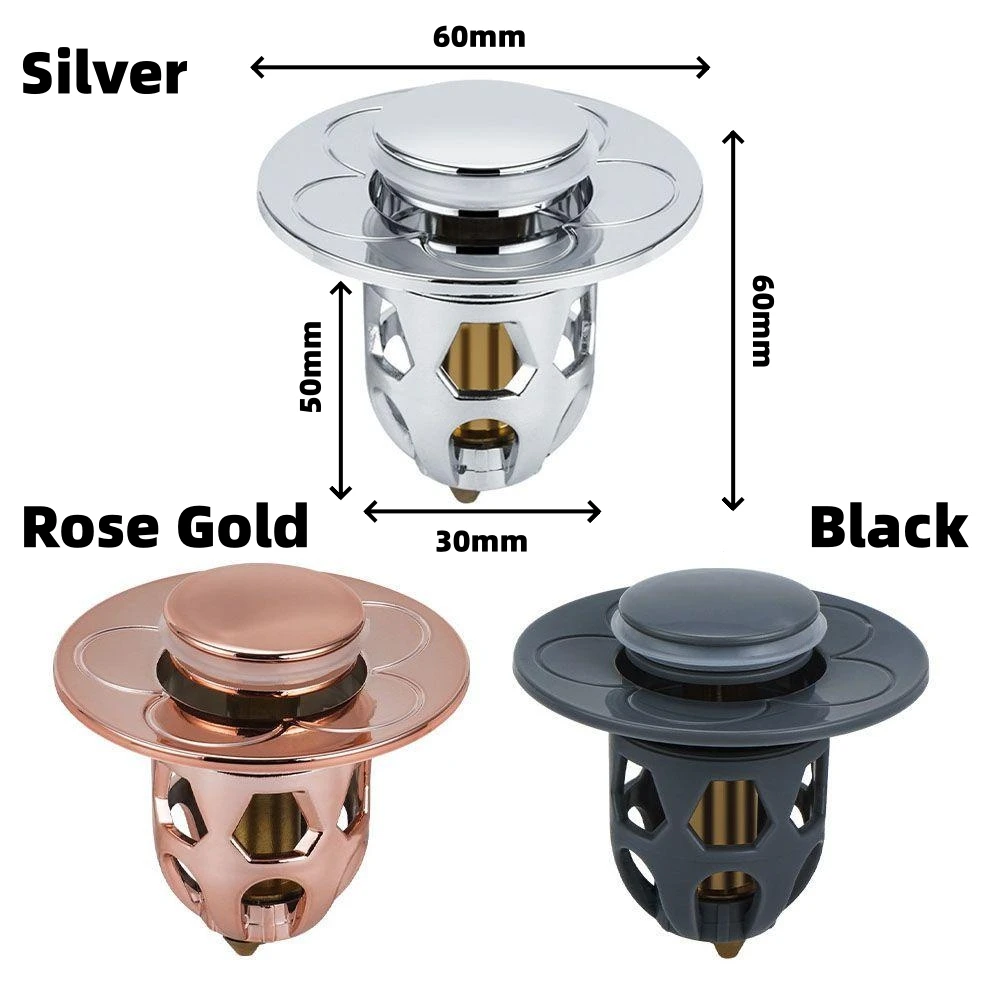 1Pcs Pop-Up shower Drain Cover Bathroom Hair Catcher Anti-clog Pipe Drainage Stopper Anti-odor Floor Drain Filter