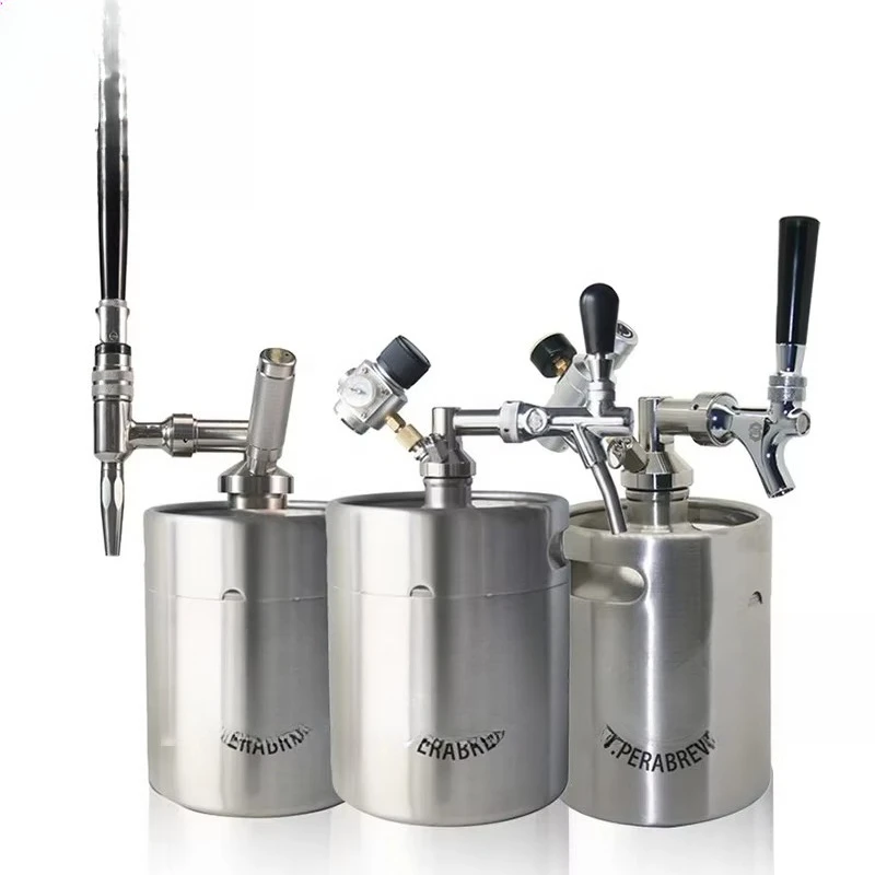 

Stainless steel home-brewed beer beverage mini beer keg with free logo customization