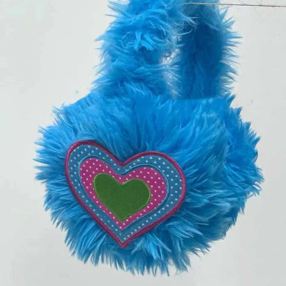 ثقافة فرعية شتاء دافئ أفخم سماعات الأذن الألفية Y2K للفتيات طوي حماية الأذن ركوب الدراجات اكسسوارات الديكور