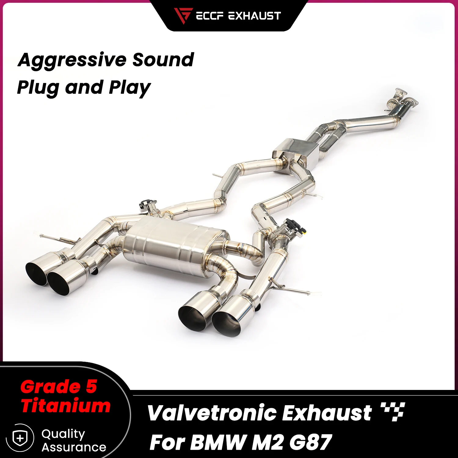 

Titanium Valved Catback Exhaust for BMW M2 G87 Unlock True Performance Maximize Exhaust Flow Easy Installation