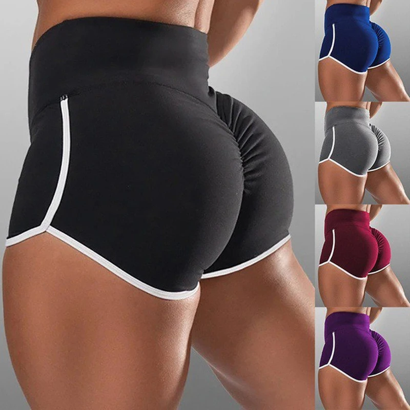 

Sexy Elastic Sports Running Tight Hip Lifting Shorts Women Gym Fitness Tight-Fitting Yoga Shorts Girls Casual Sports Short Pants