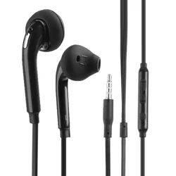 Fones de ouvido com cancelamento de ruído padrão com microfone, estéreo esportivo, fone de ouvido para telefone, PC, celular, fones baratos, 3,5mm