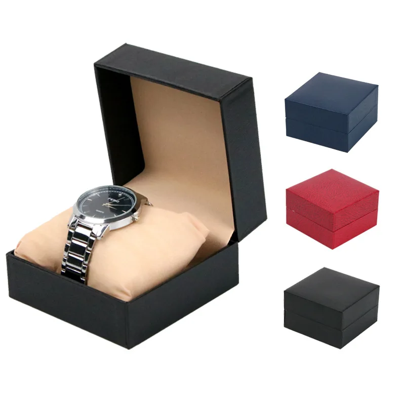 1 Pcs Luxury Single Watch Gift Box with Pillow Wristwatch Bracelet Display Case Watch Organizer Display Bracelet Packaging Box