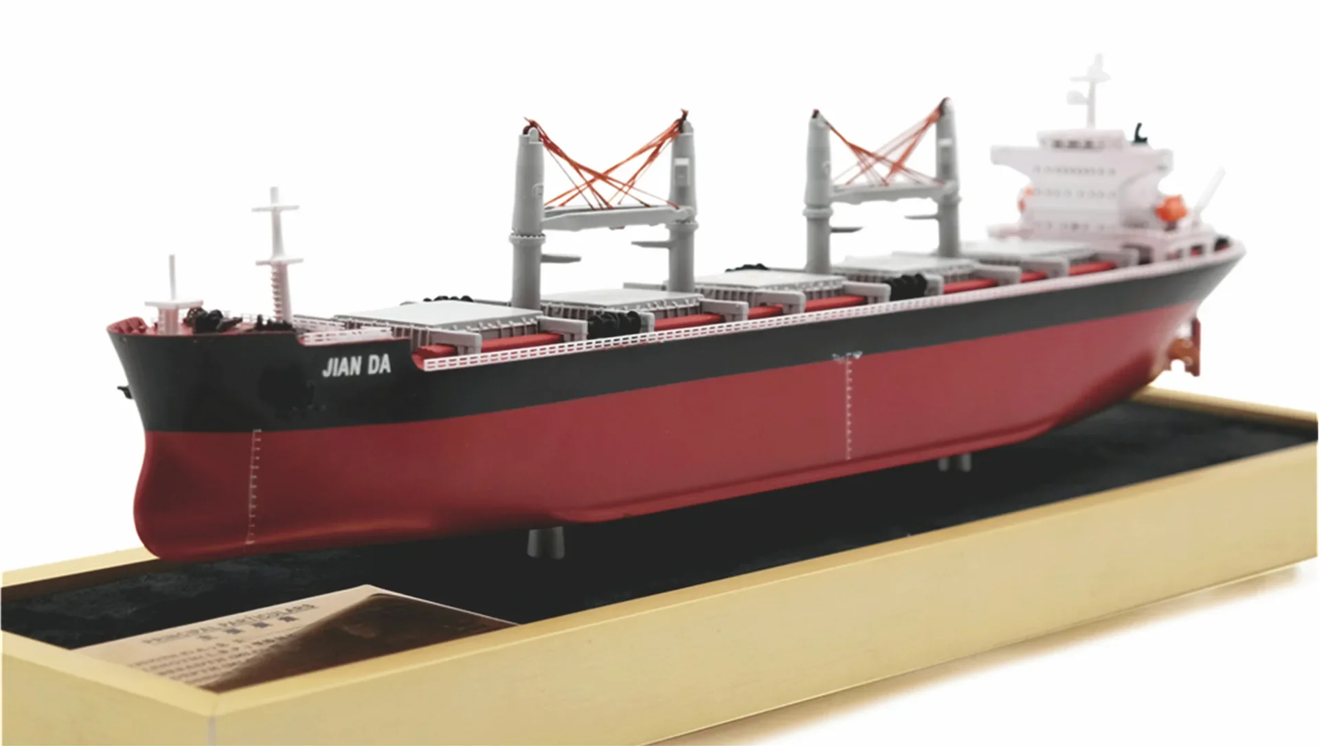 35cm Model cargo ship Customization Five-cabin Bulk Carrier Model Gift Cargo Ship Model Logo Customization