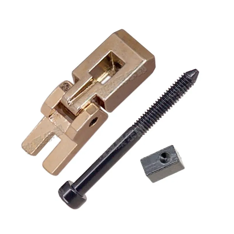 6 Stück Silber Schwarz Goldene E-Gitarren-Brückensättel Teile Musikinstrumente Zubehör – Detail 21