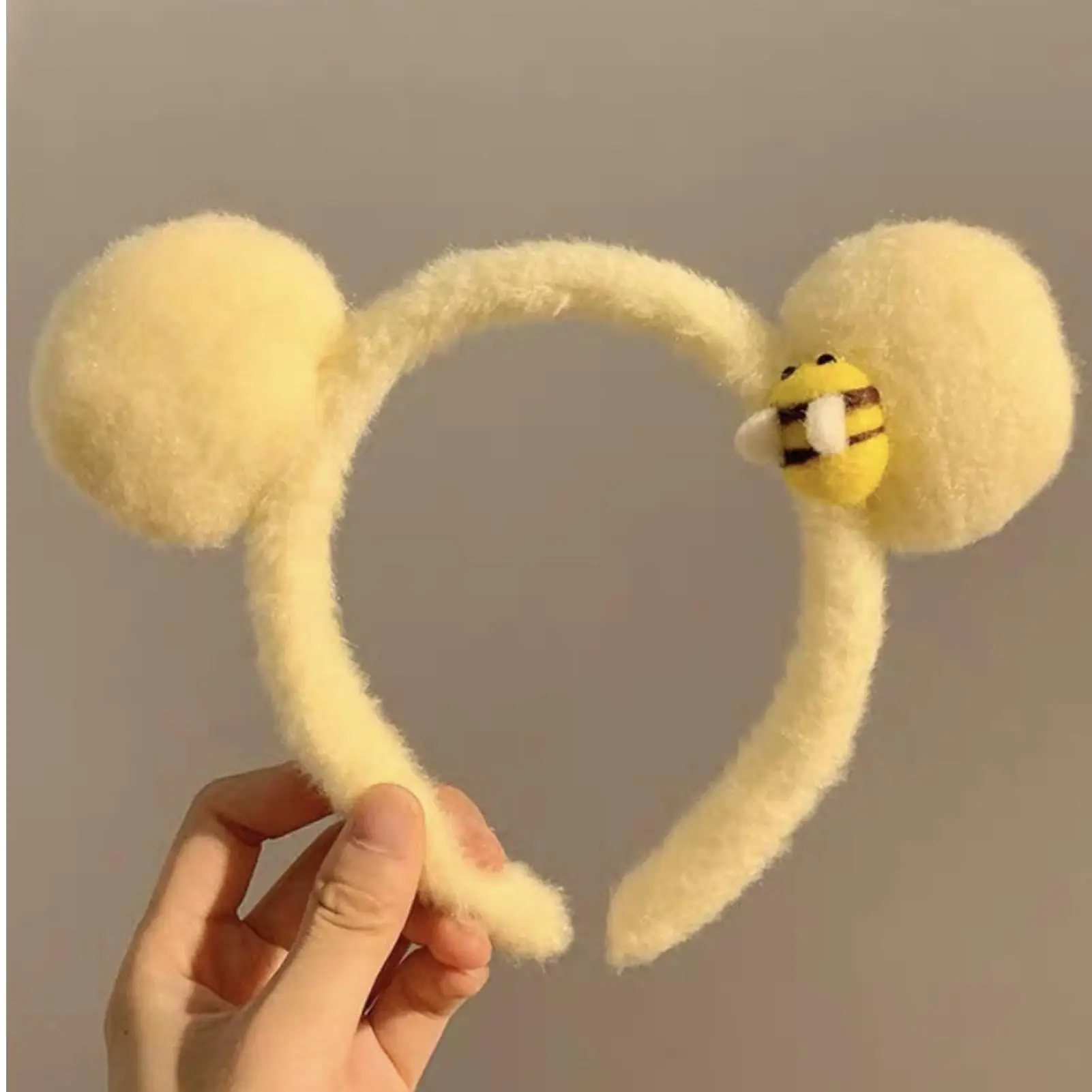 Adult Kids Funny Barrettes Plush Bear Ear Hairhoop Cartoon Ear Headband Cosplay Costume Halloween Party Lovely Headdress b ee