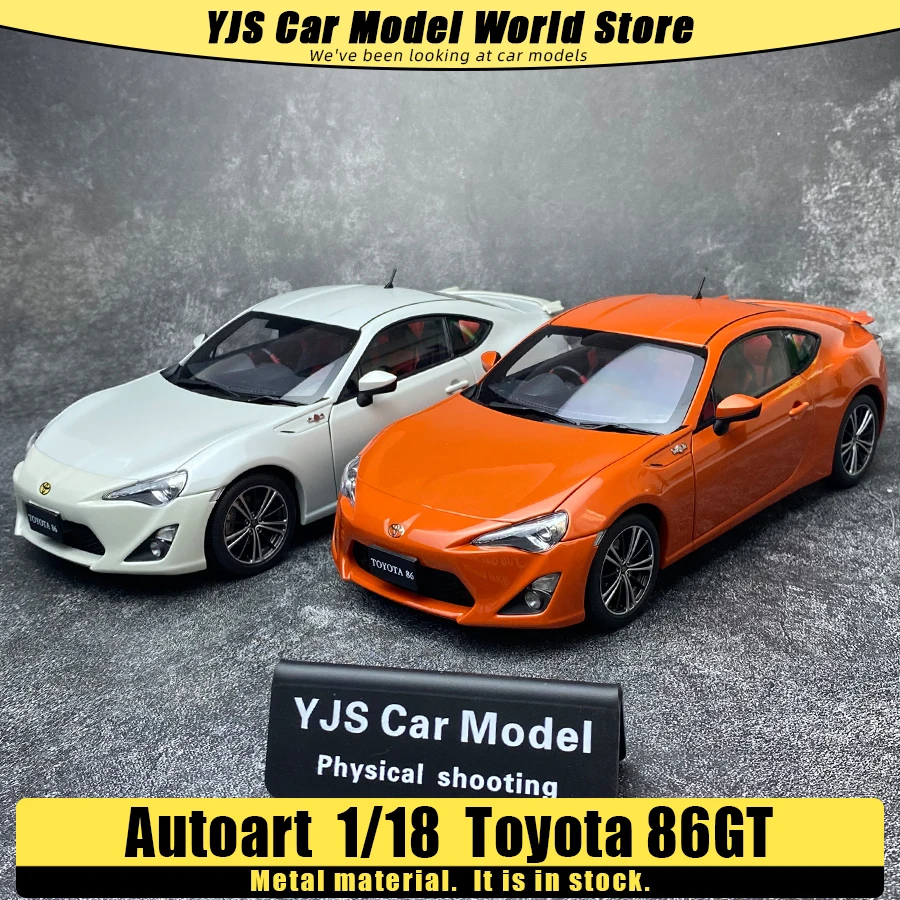 AUTOART Diecast car model 1/18  Toyota 86GT  Static display car models Holiday gifts collection