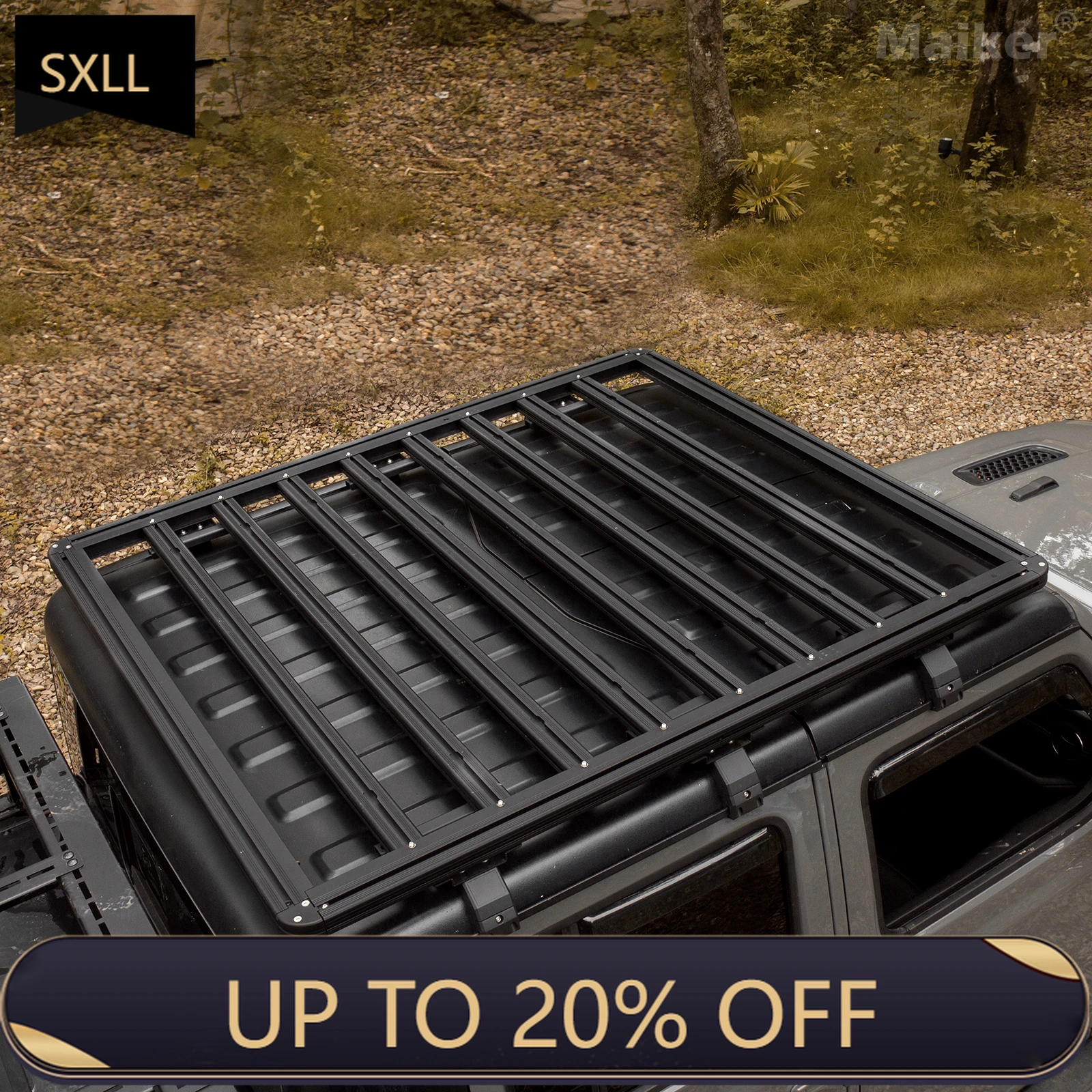 

SXLL JL Accessories Roof Rack Aluminum Roof Rack for Wrangler Freight Truck