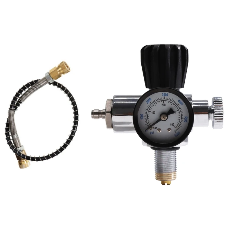 

On Off Valve for Diving Bottle With Male Thread 7/8- 14UNF or M18*1.5 and 6000psi 40mm Gauge