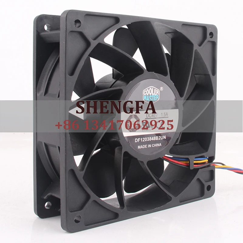

Cooler Master Case Fan DF1203848B2UN 120*120*38mm 48V 1.5A 12038 Cooling Fan