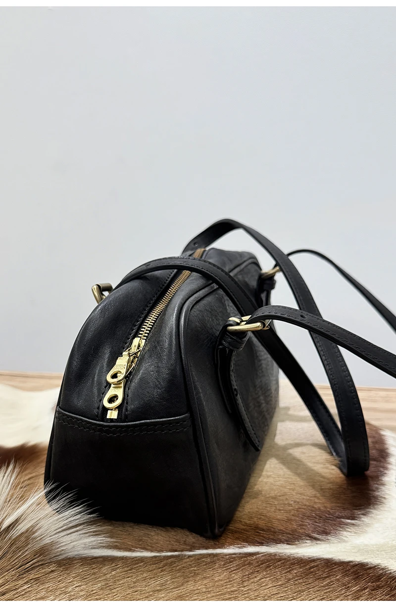 Simple fashion high-quality genuine leather ladies shoulder bag outdoor shopping shoulder bag luxury cow leather women's handbag