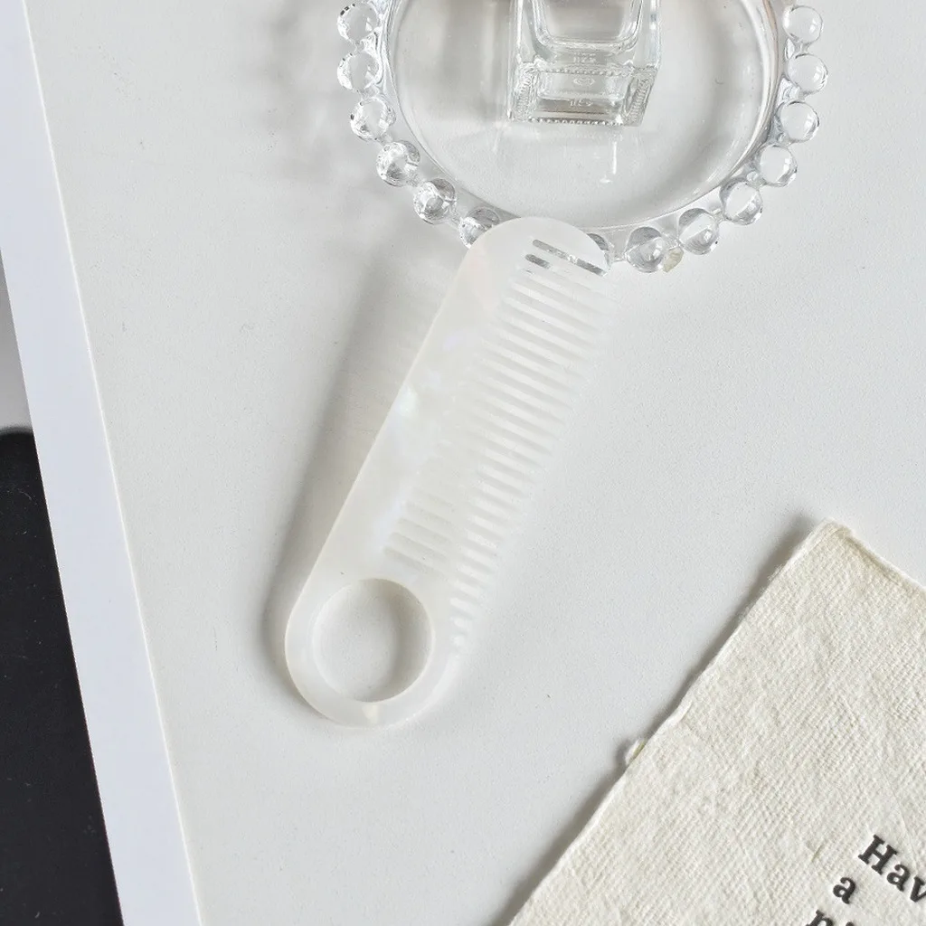 Hanging Hole Comb Pocket Size Anti-Static Comb Detangling Comb Eco-Friendly For Home Use Commuting Dressing Table